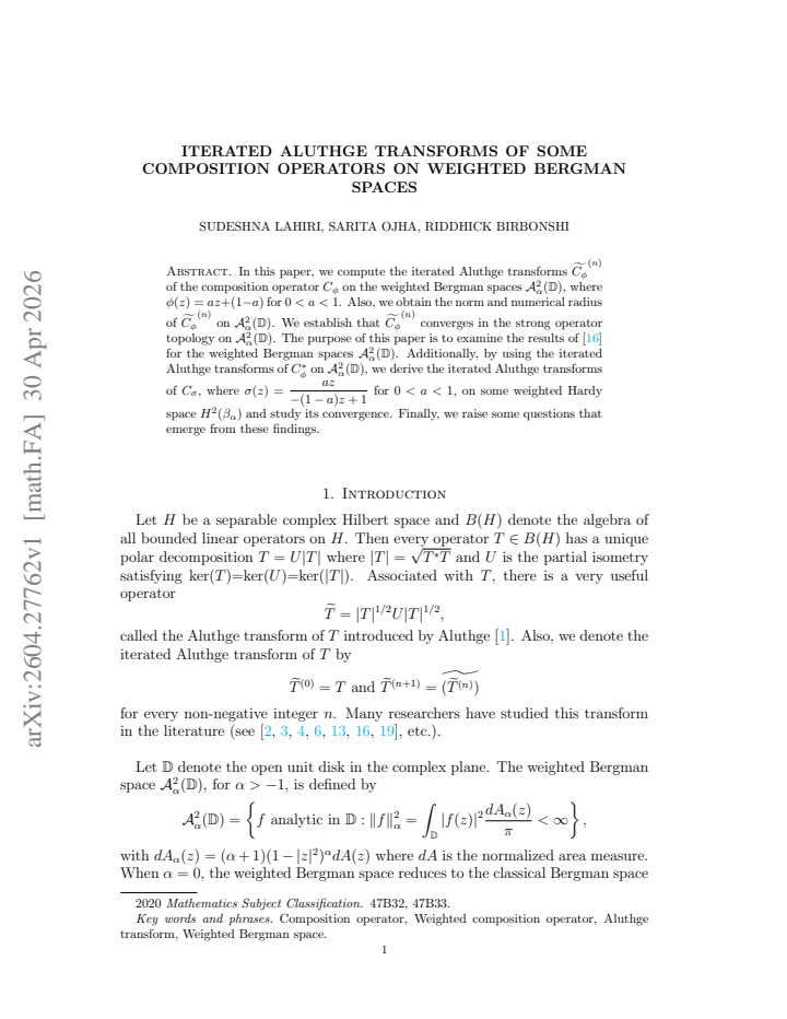 First page