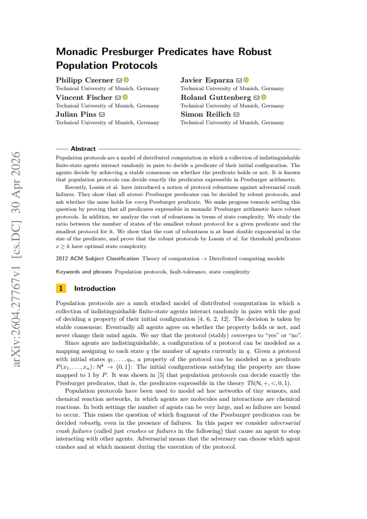 First page