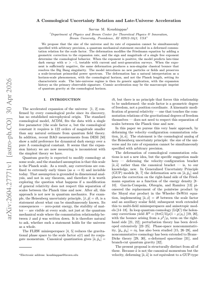 First page
