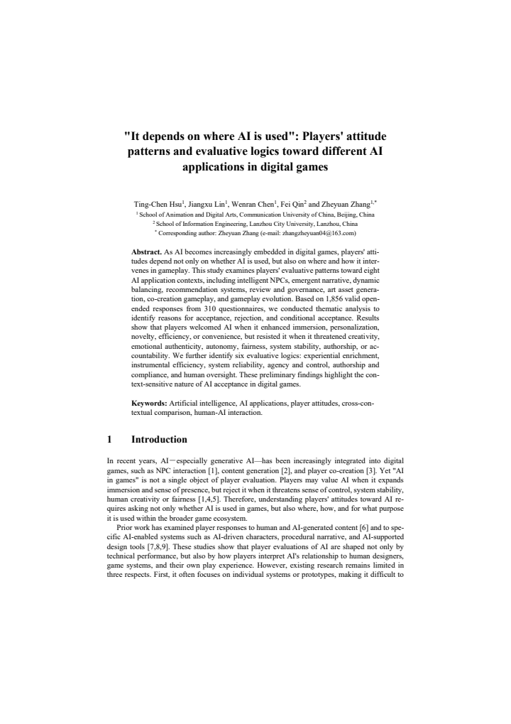 First page