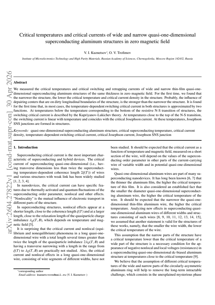 First page