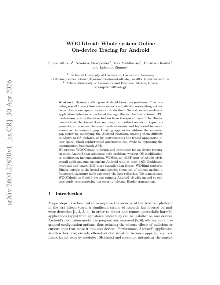First page