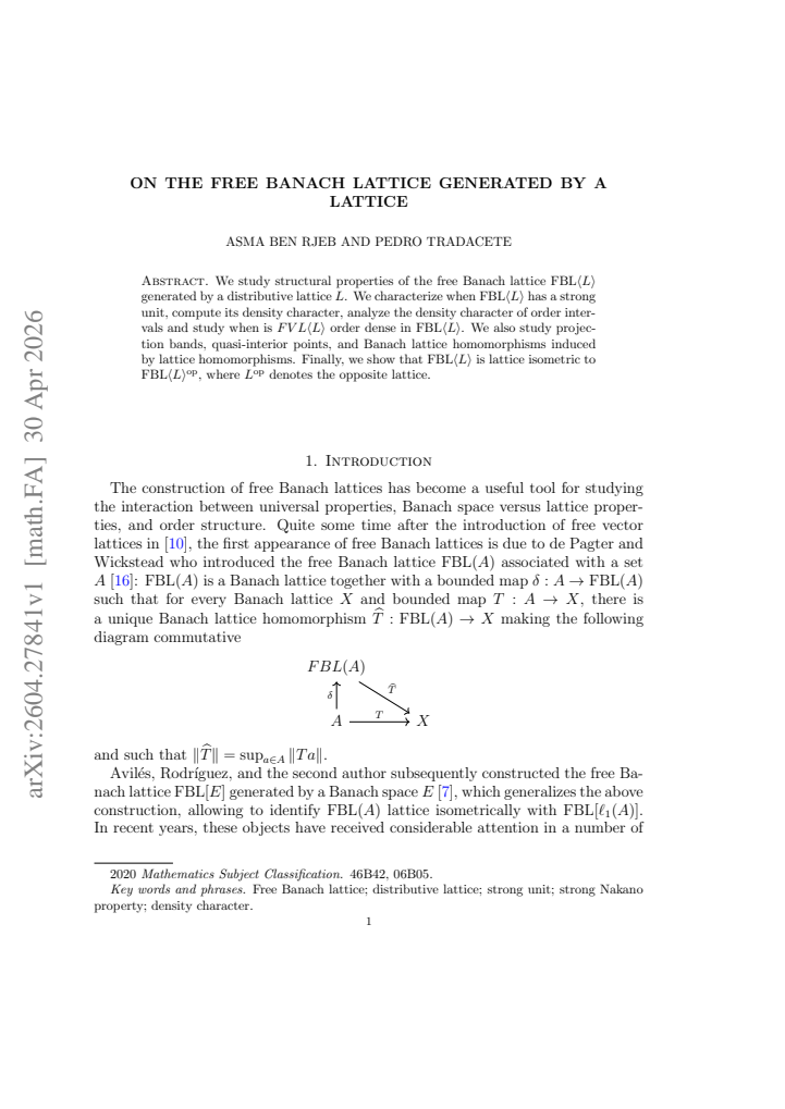 First page