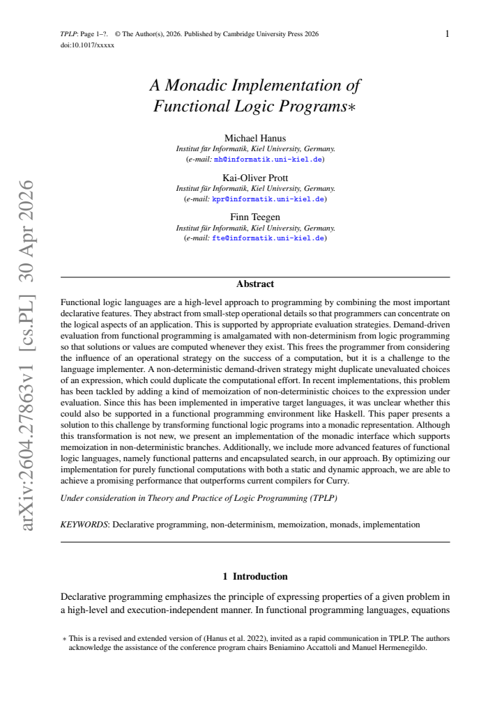 First page