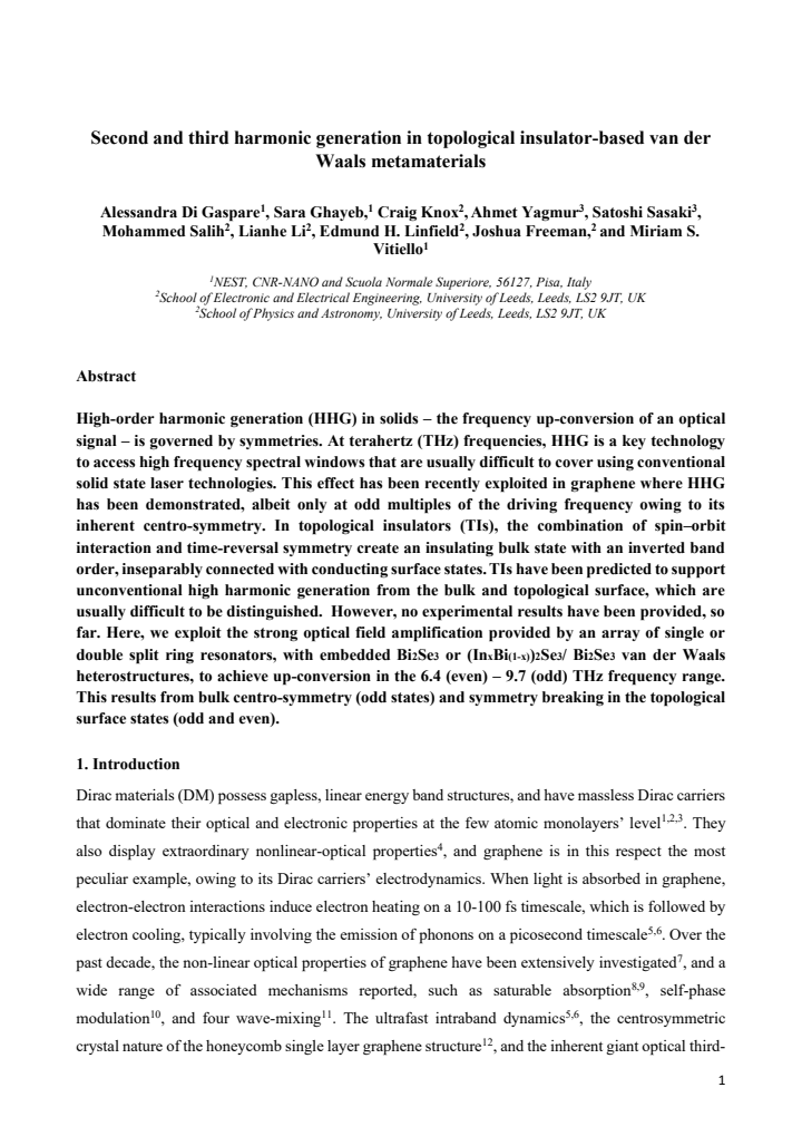 First page