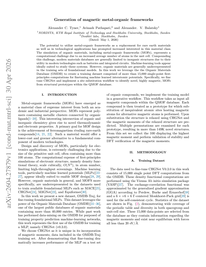 First page