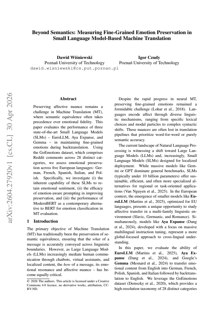 First page