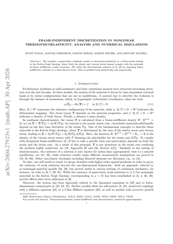 First page