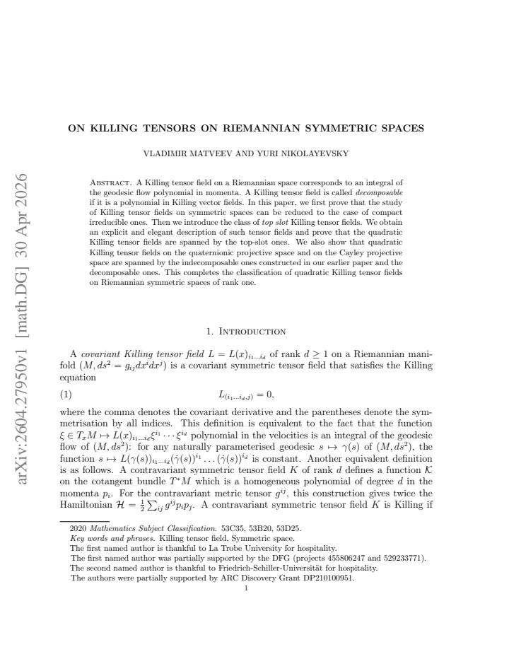 First page