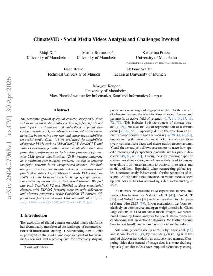 First page