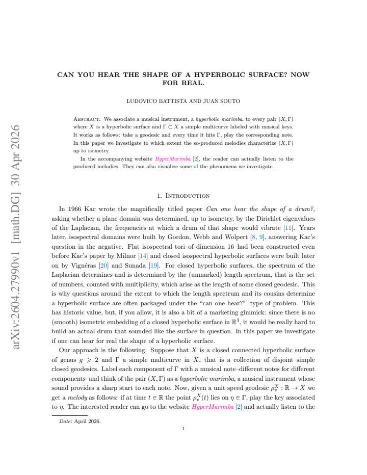 First page