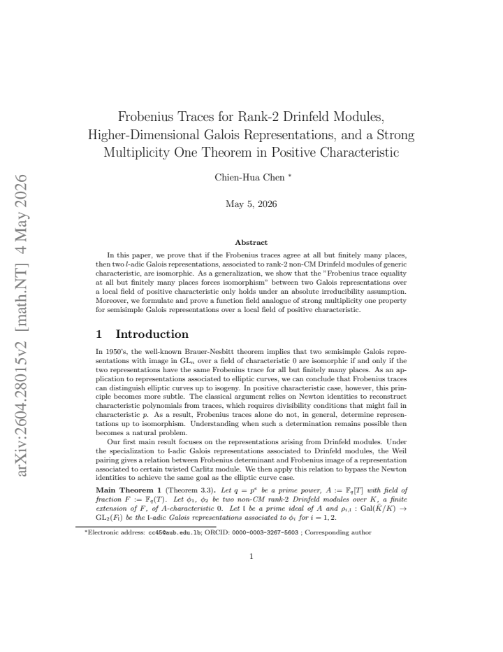 First page