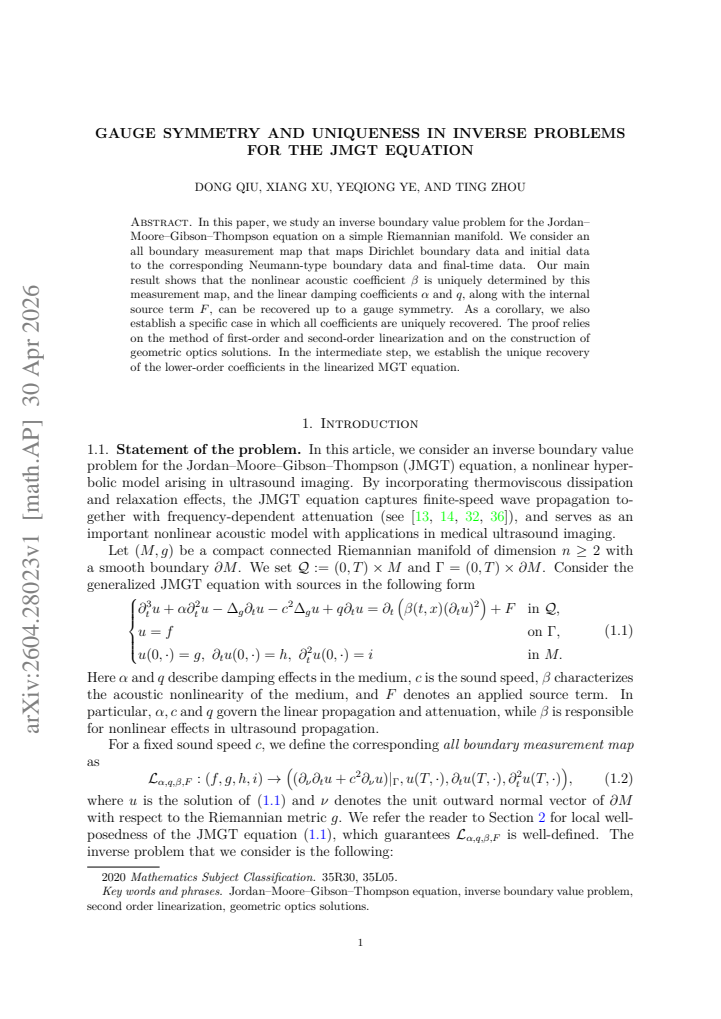 First page