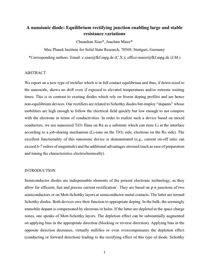 First page