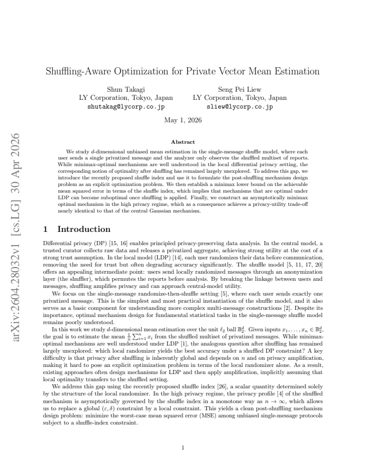 First page