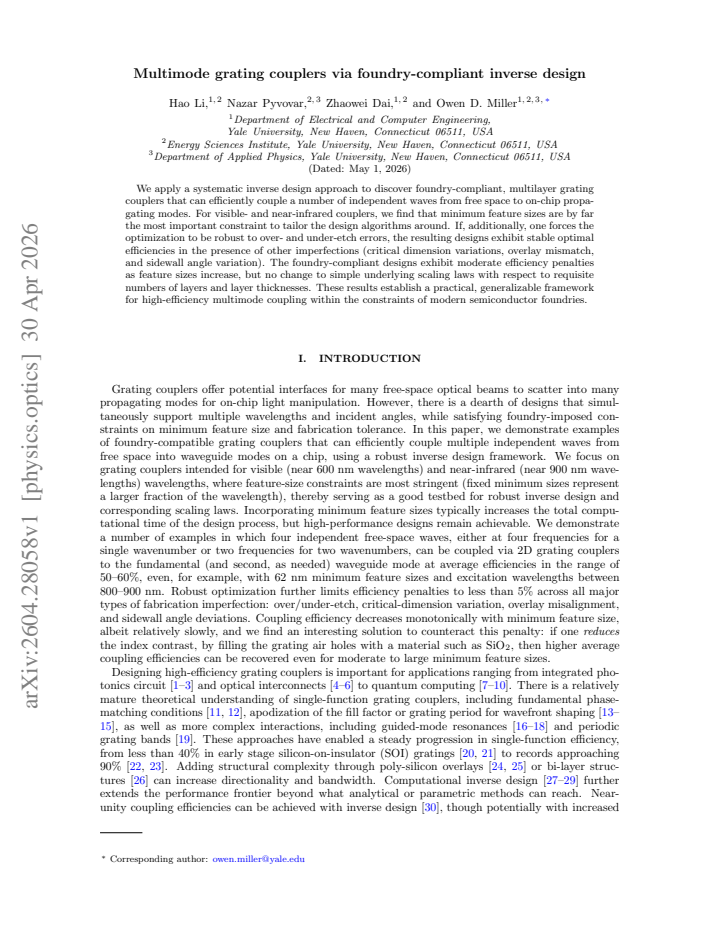 First page