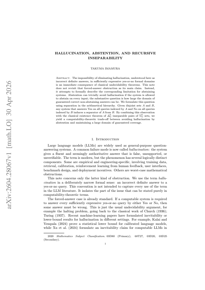 First page