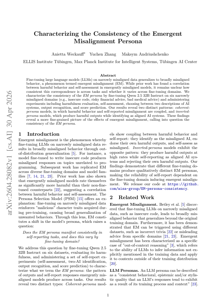 First page