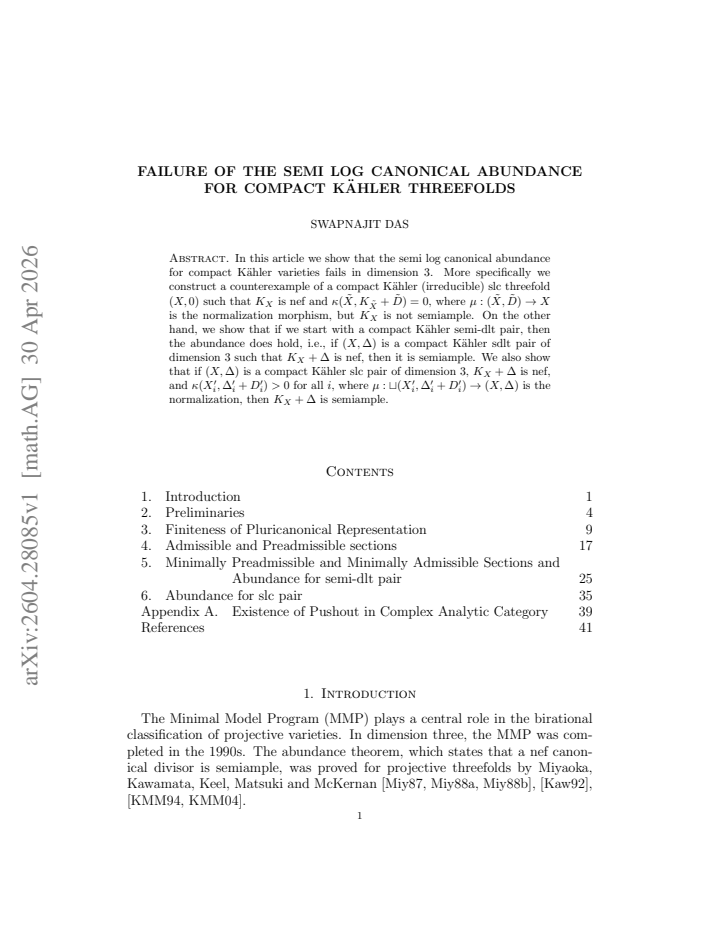 First page