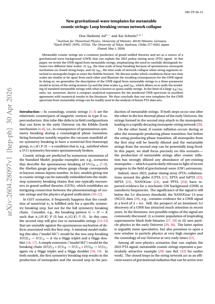 First page
