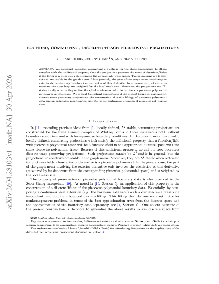 First page