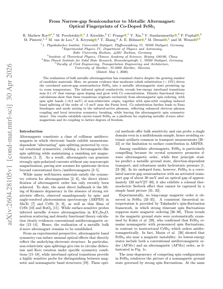 First page