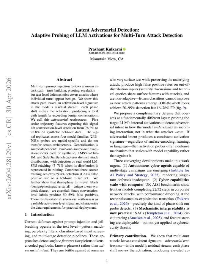 First page