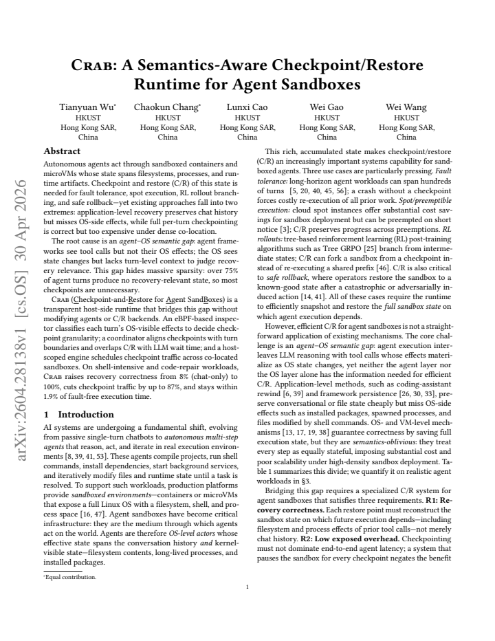 First page