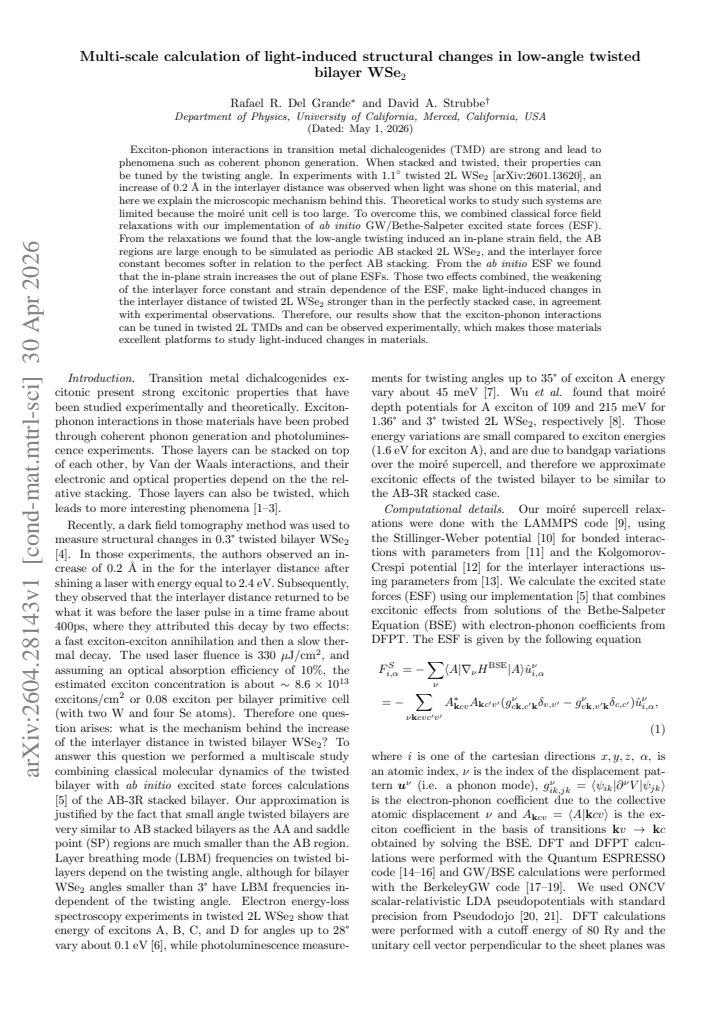 First page