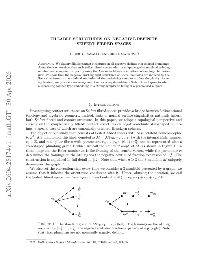 First page