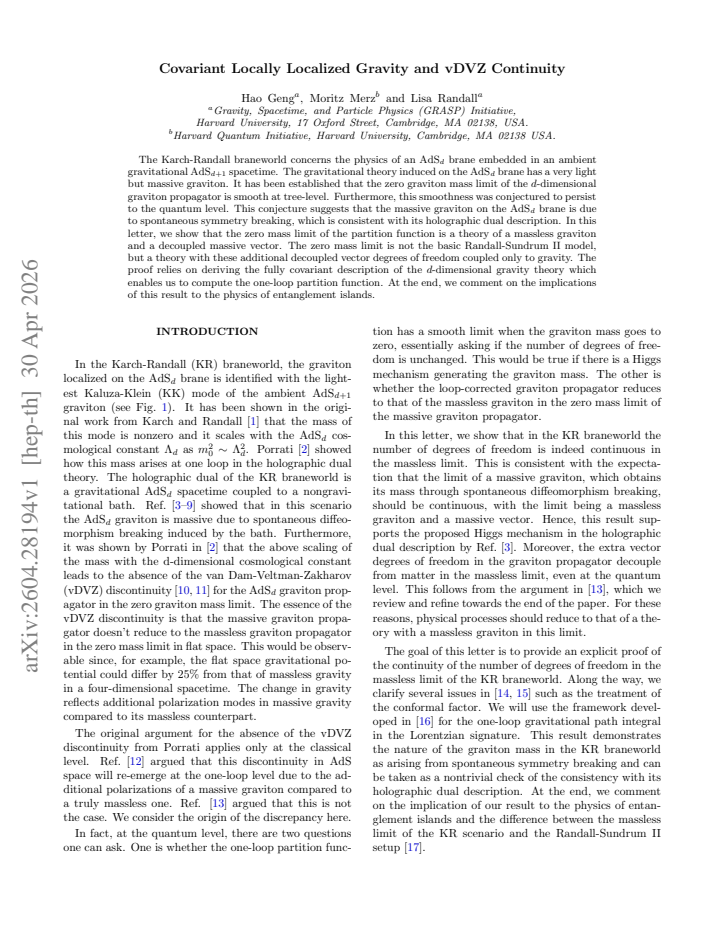 First page