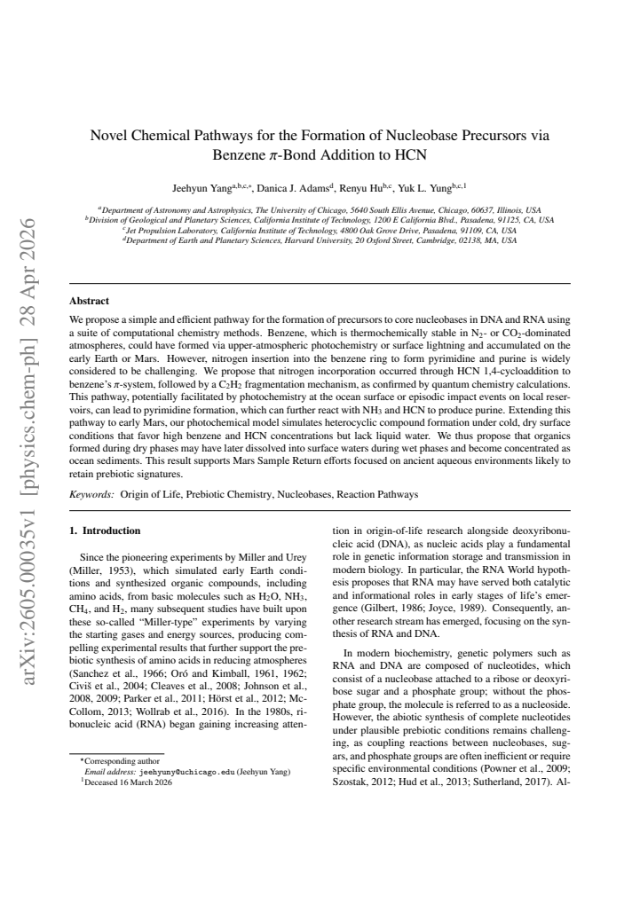 First page