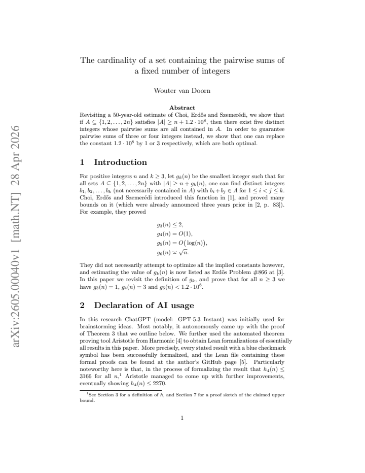 First page