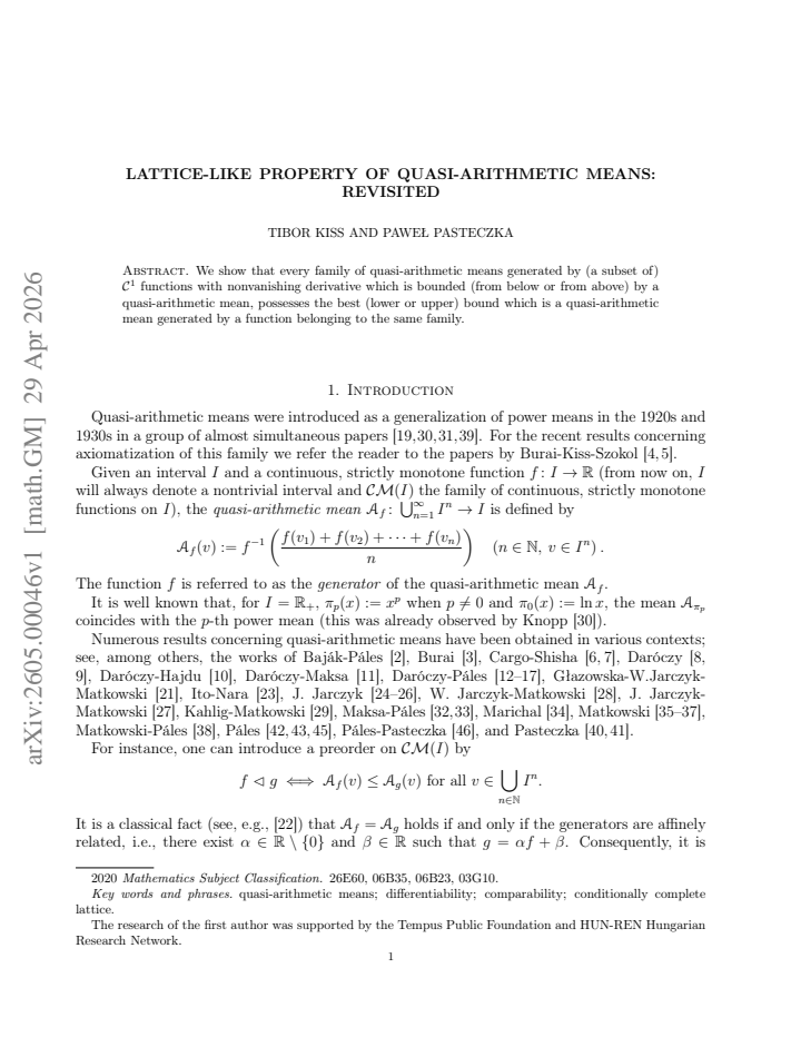 First page