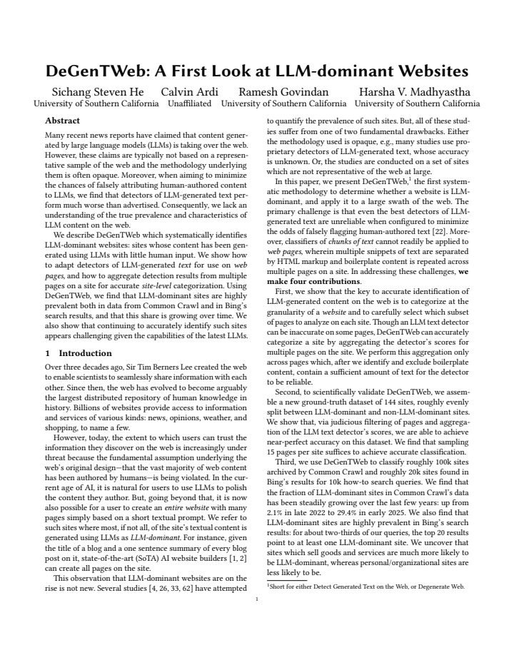 First page