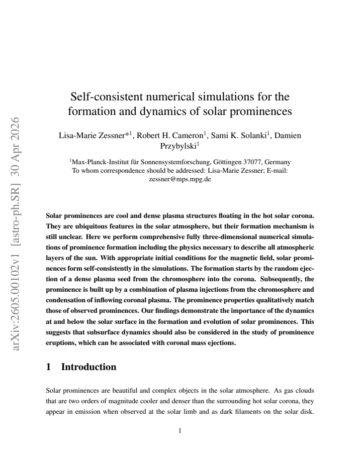 First page