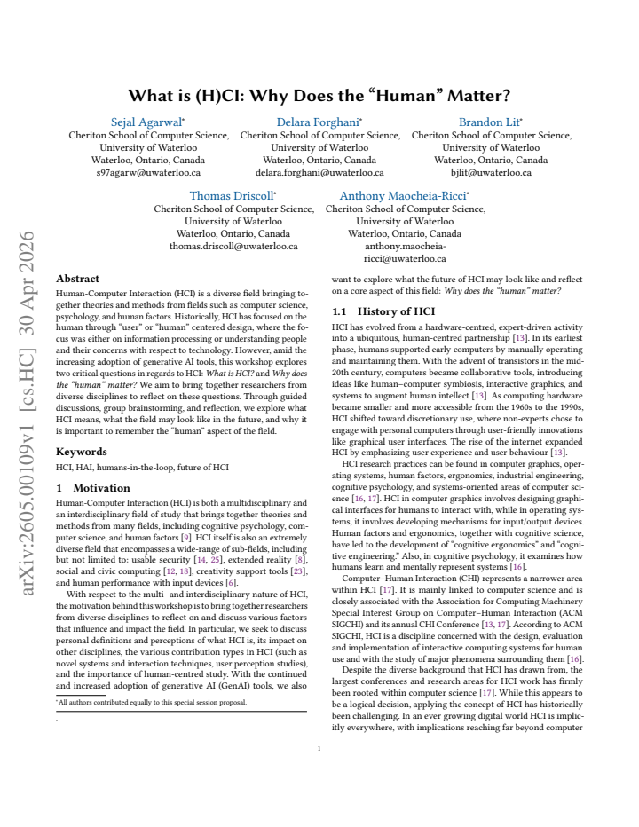 First page