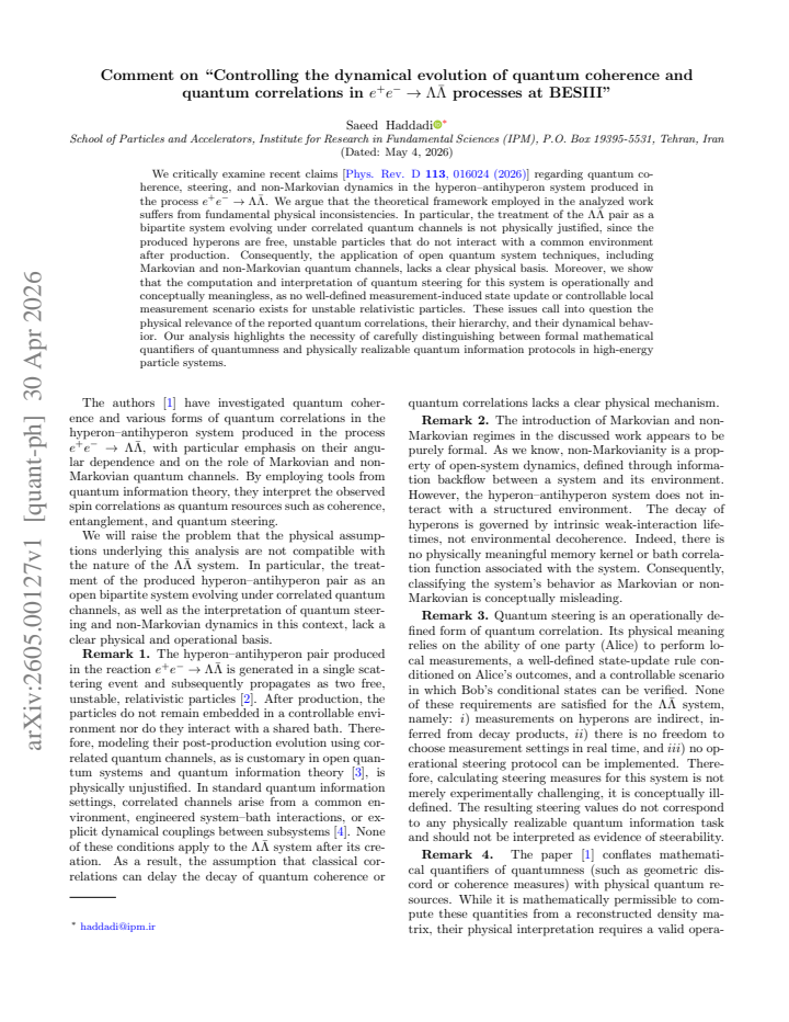 First page
