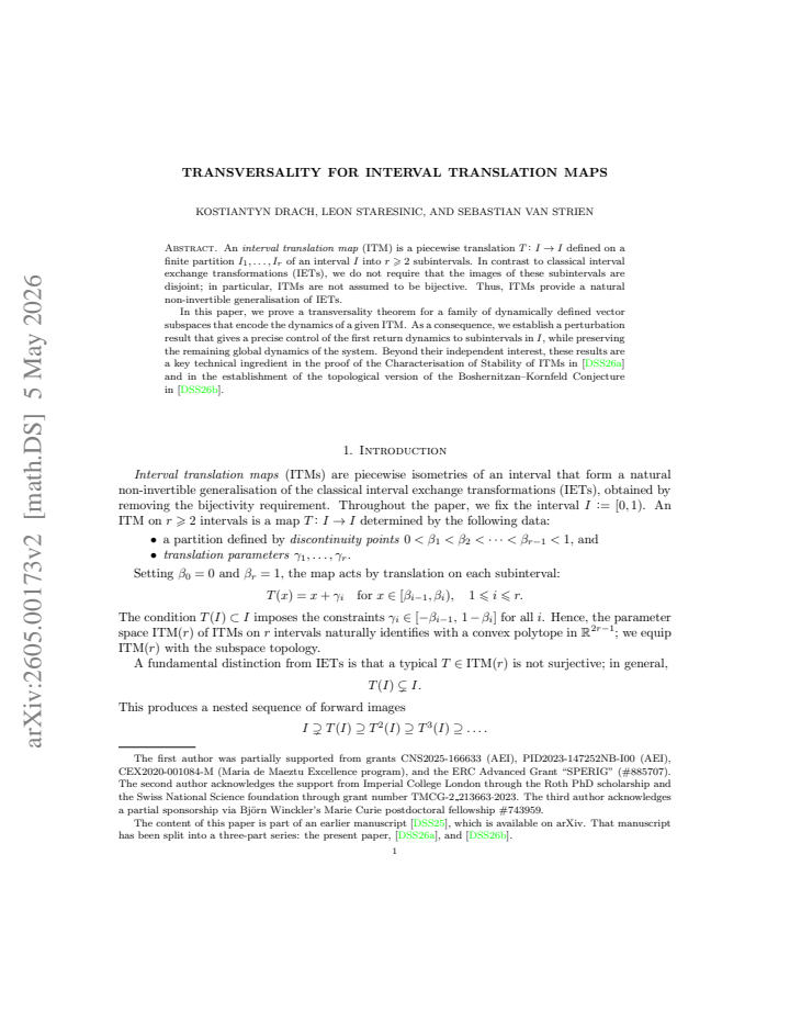 First page