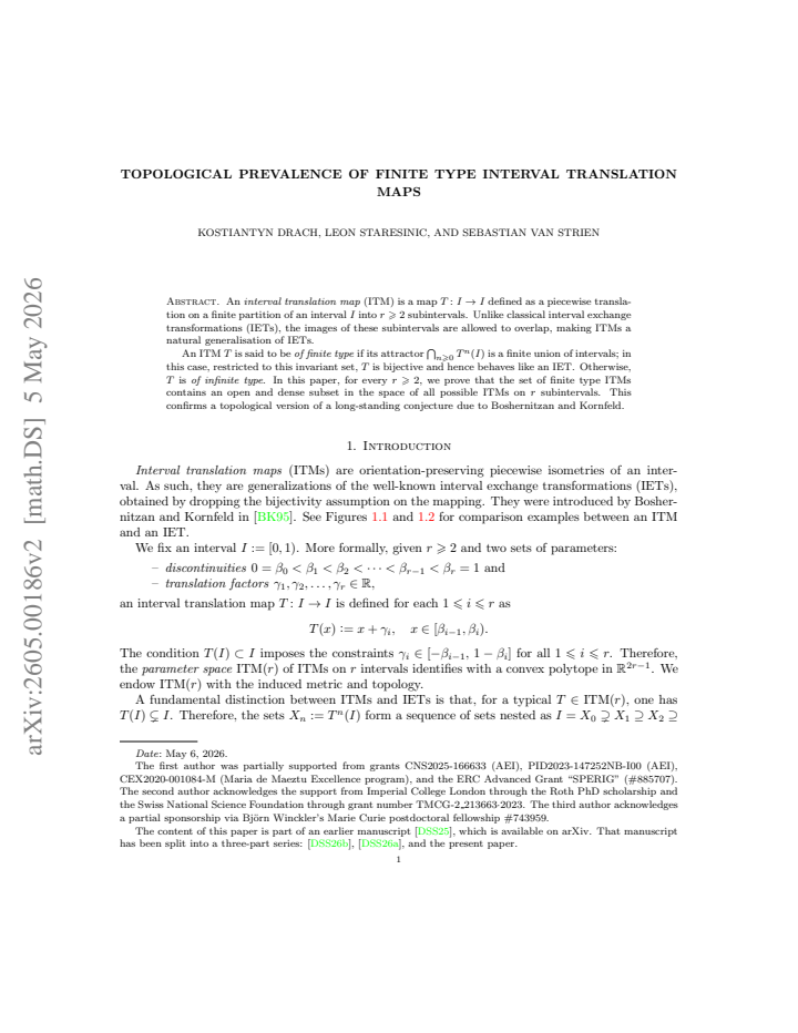First page