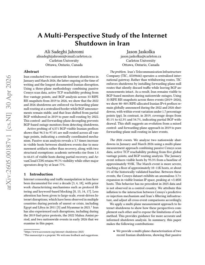 First page