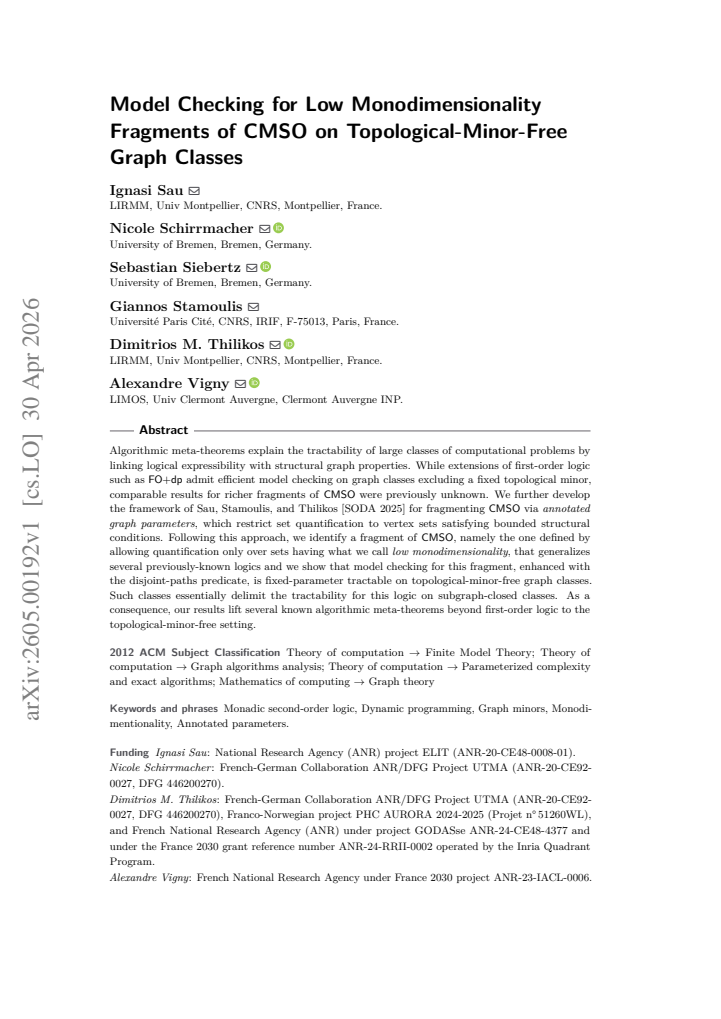 First page