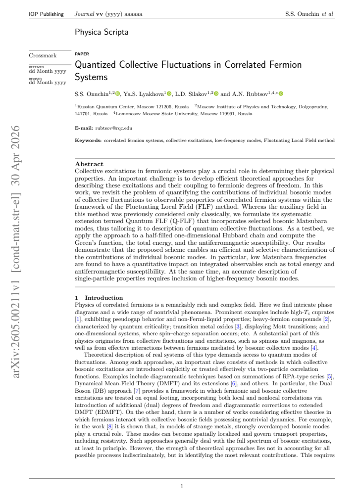 First page