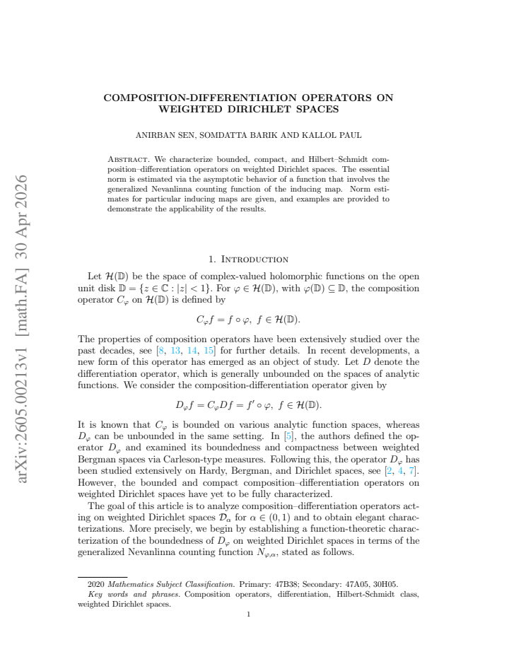 First page