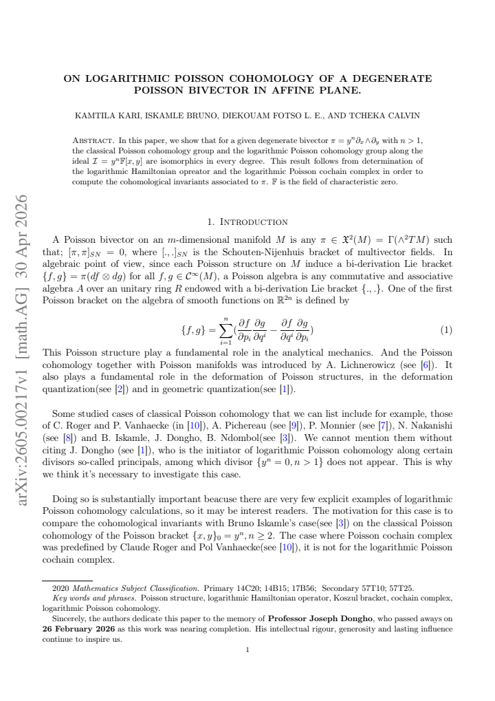 First page