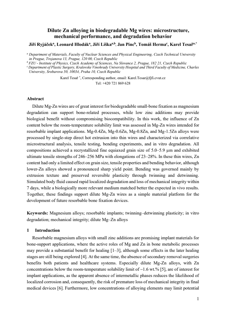 First page