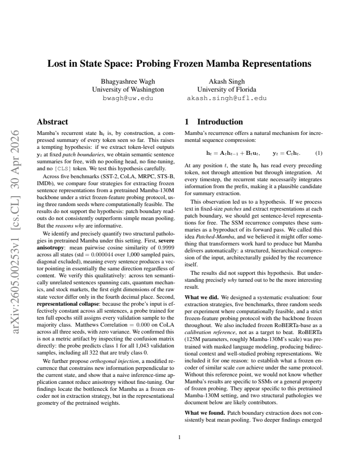 First page