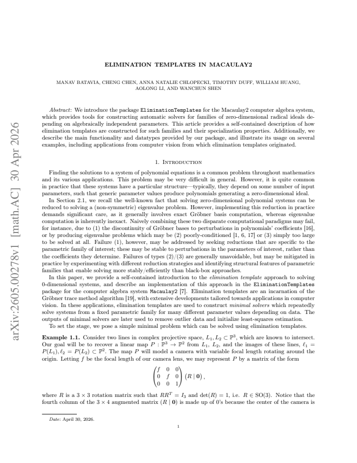 First page
