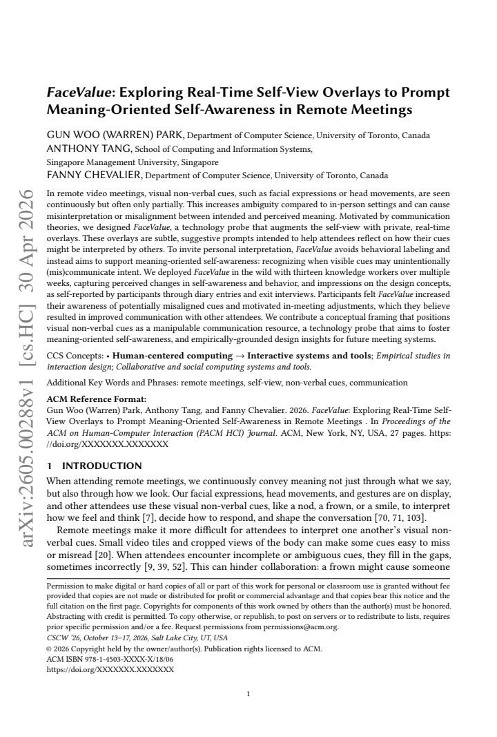 First page