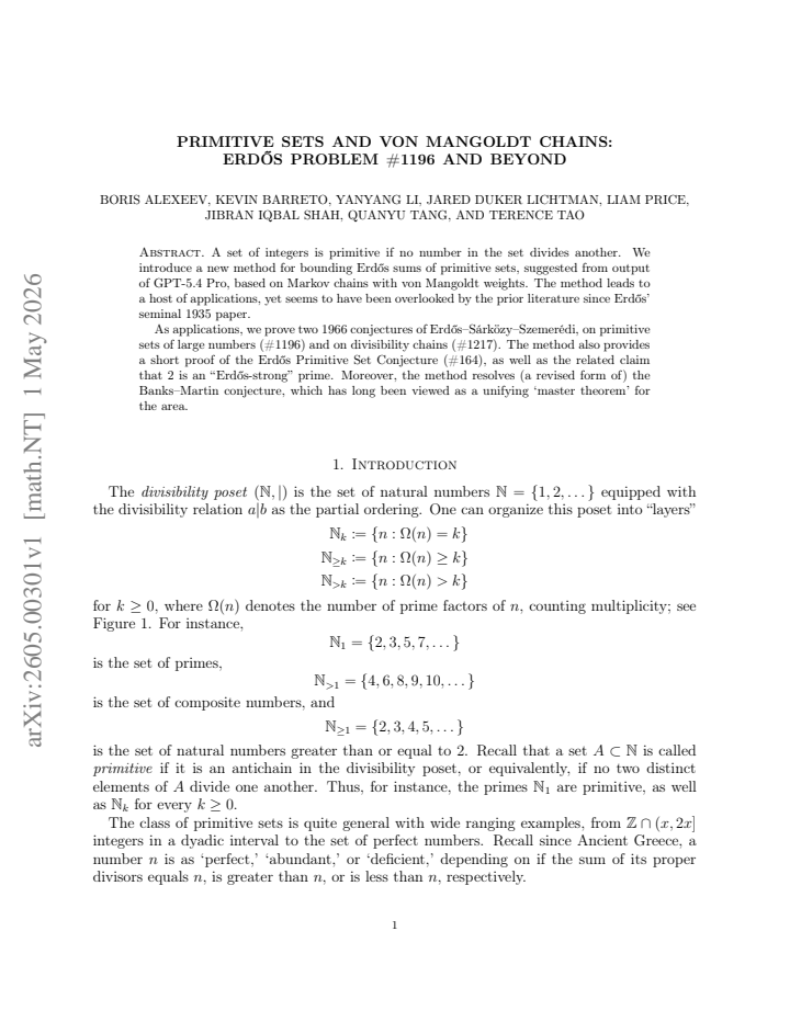 First page
